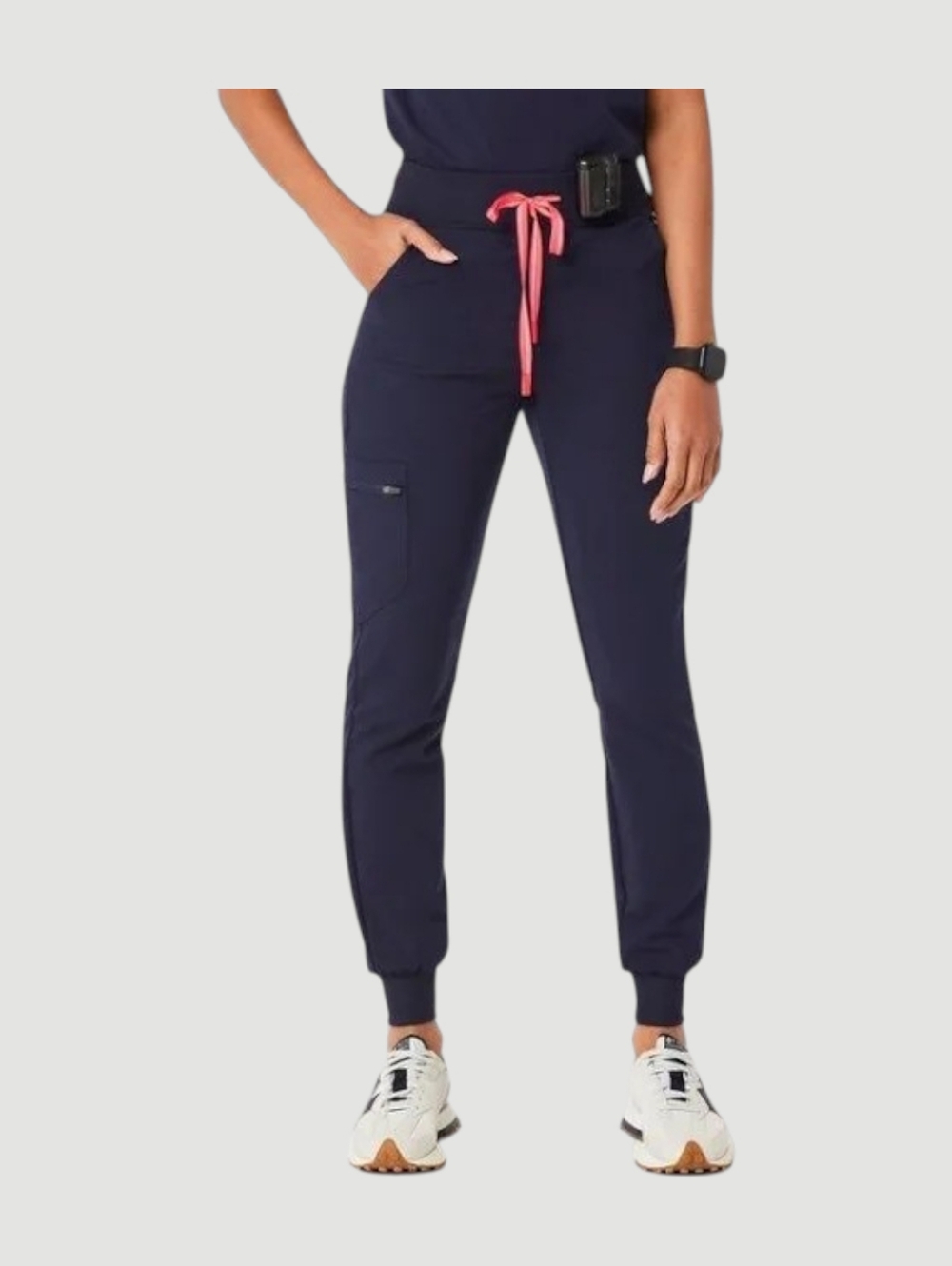 Figs Navy High Waisted Zamora Jogger